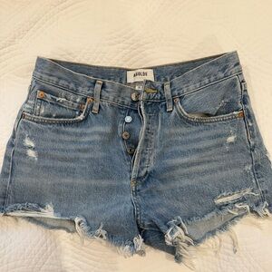 Parker Blue Jean Shorts Distressed Cut-Off Style